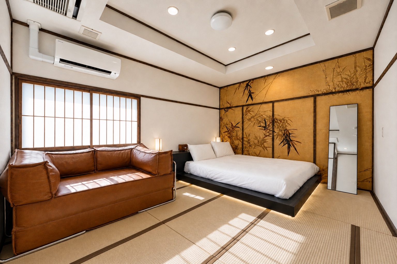OYASUMI ART HOTEL の和モダンな客室デザイン